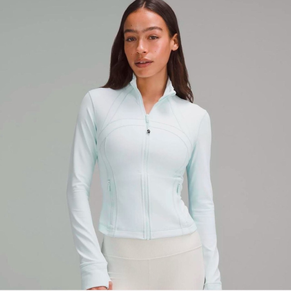 Lululemonn Define Cropped Jacket Sheer Blue